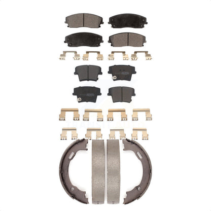 [Avant + Arrière] Kit de plaquette (semi-métallique) de frein pour Dodge Charger Chrysler 300 Challenger Magnum KFN-100604 par Transit Auto