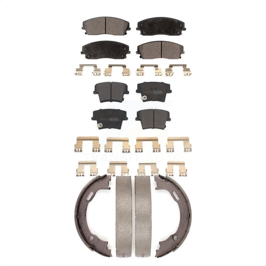 [Avant + Arrière] Kit de plaquette (semi-métallique) de frein pour Dodge Charger Chrysler 300 Challenger Magnum KFN-100604 par Transit Auto