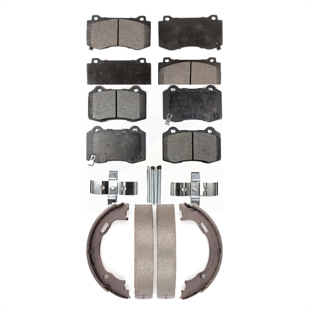 [Avant + Arrière] Kit de plaquette (semi-métallique) de frein pour Dodge Charger Chrysler 300 Challenger Magnum KFN-100605