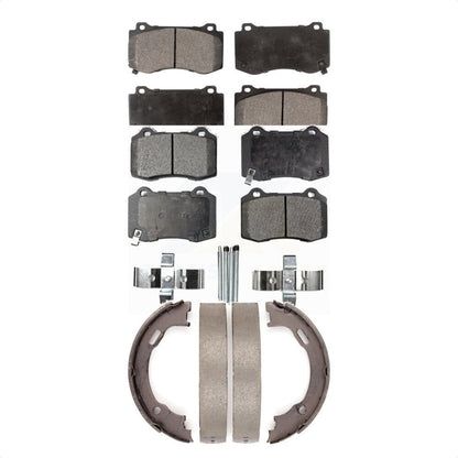 [Avant + Arrière] Kit de plaquette (semi-métallique) de frein pour Dodge Charger Chrysler 300 Challenger Magnum KFN-100605