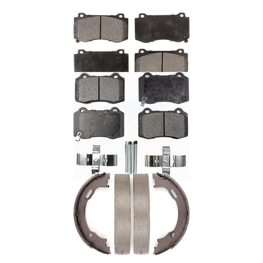 [Avant + Arrière] Kit de plaquette (semi-métallique) de frein pour Dodge Charger Chrysler 300 Challenger Magnum KFN-100605
