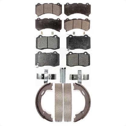[Avant + Arrière] Kit de plaquette (semi-métallique) de frein pour Dodge Charger Challenger KFN-100608
