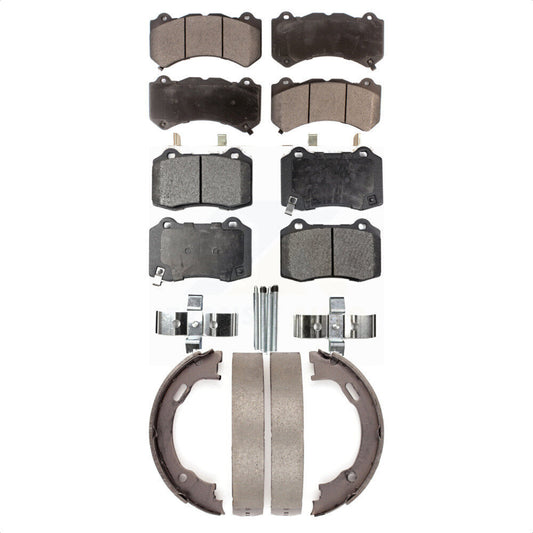 [Avant + Arrière] Kit de plaquette (semi-métallique) de frein pour Dodge Charger Challenger KFN-100608