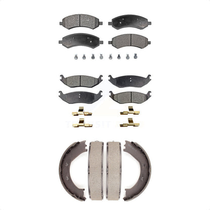 [Avant + Arrière] Kit de plaquette (semi-métallique) de frein pour Dodge Ram 1500 Durango Chrysler Aspen KFN-100610