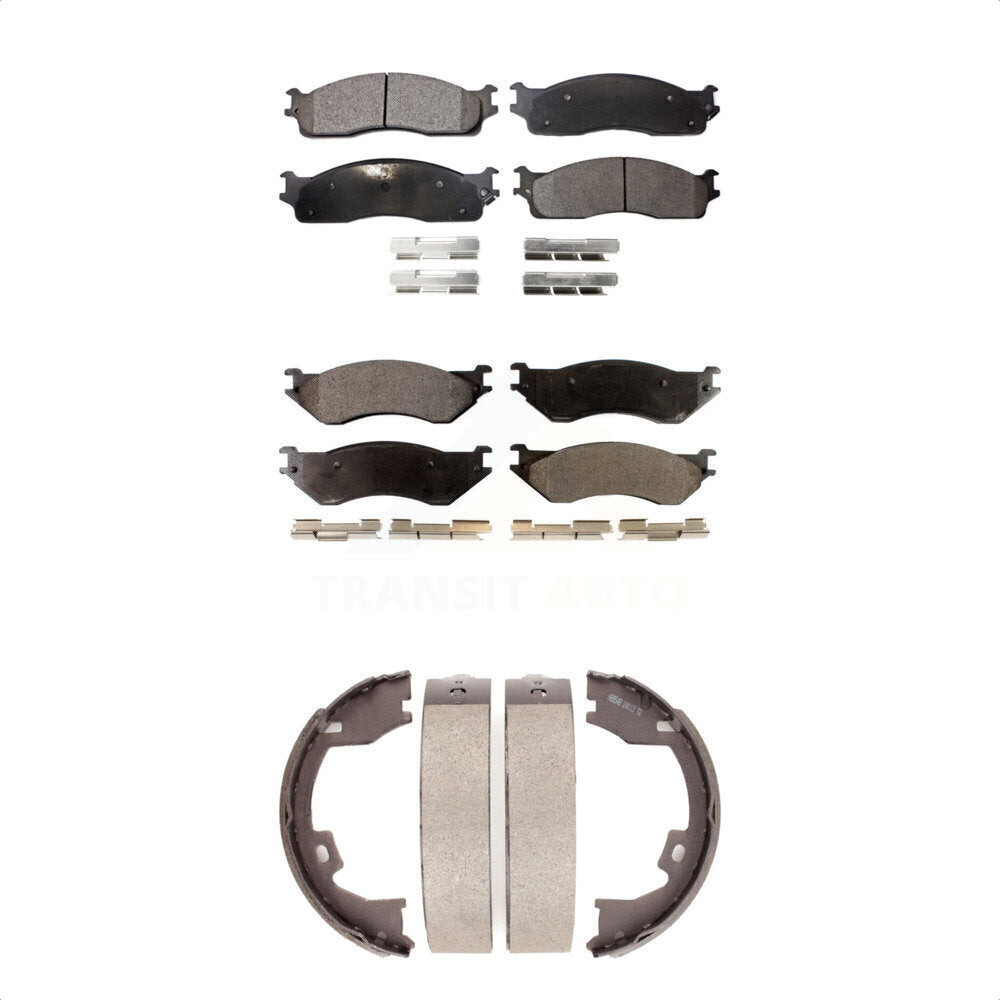 [Avant + Arrière] Kit de plaquette (semi-métallique) de frein pour Dodge Ram 1500 2500 3500 KFN-100613