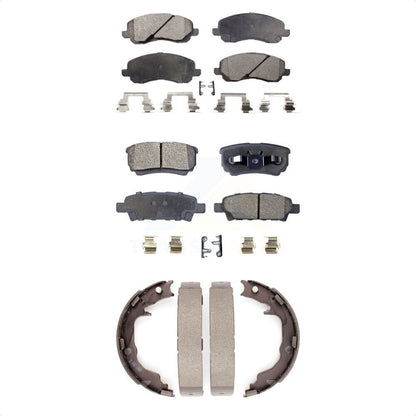 [Avant + Arrière] Kit de plaquette (semi-métallique) de frein pour Jeep Dodge Chrysler Caliber Compass Patriot Sebring 200 Mitsubishi Lancer Avenger KFN-100615