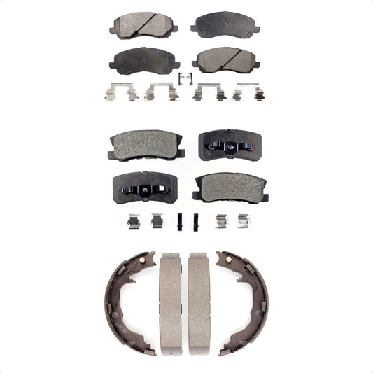 [Avant + Arrière] Kit de plaquette (semi-métallique) de frein pour Jeep Chrysler Compass Patriot Mitsubishi Sebring 200 Dodge Avenger Lancer Outlander Sport RVR KFN-100616