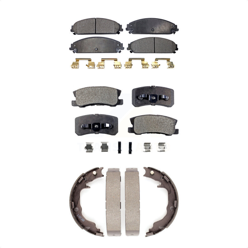 [Avant + Arrière] Kit de plaquette (semi-métallique) de frein pour 2008-2009 Dodge Caliber SRT-4 KFN-100618