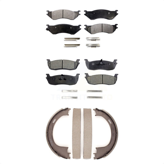 [Avant + Arrière] Kit de plaquette (semi-métallique) de frein pour Ford F-150 Expedition Heritage Lincoln Navigator F-250 KFN-100621