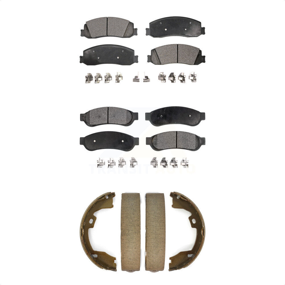 [Avant + Arrière] Kit de plaquette (semi-métallique) de frein pour Ford F-250 Super Duty F-350 KFN-100628