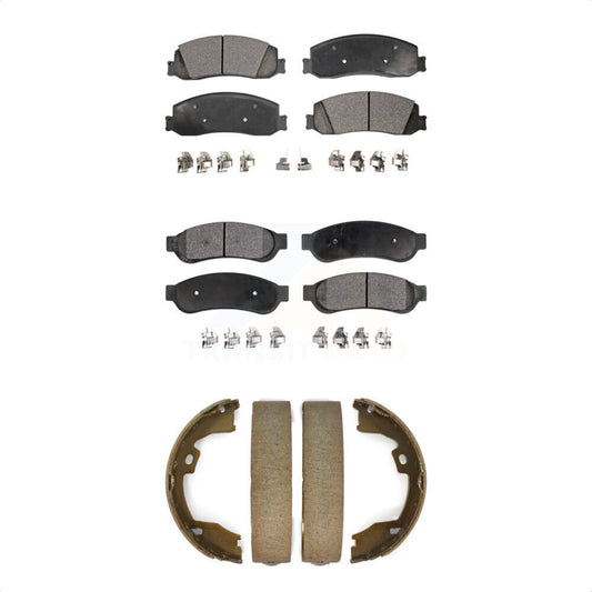 [Avant + Arrière] Kit de plaquette (semi-métallique) de frein pour Ford F-250 Super Duty F-350 KFN-100628