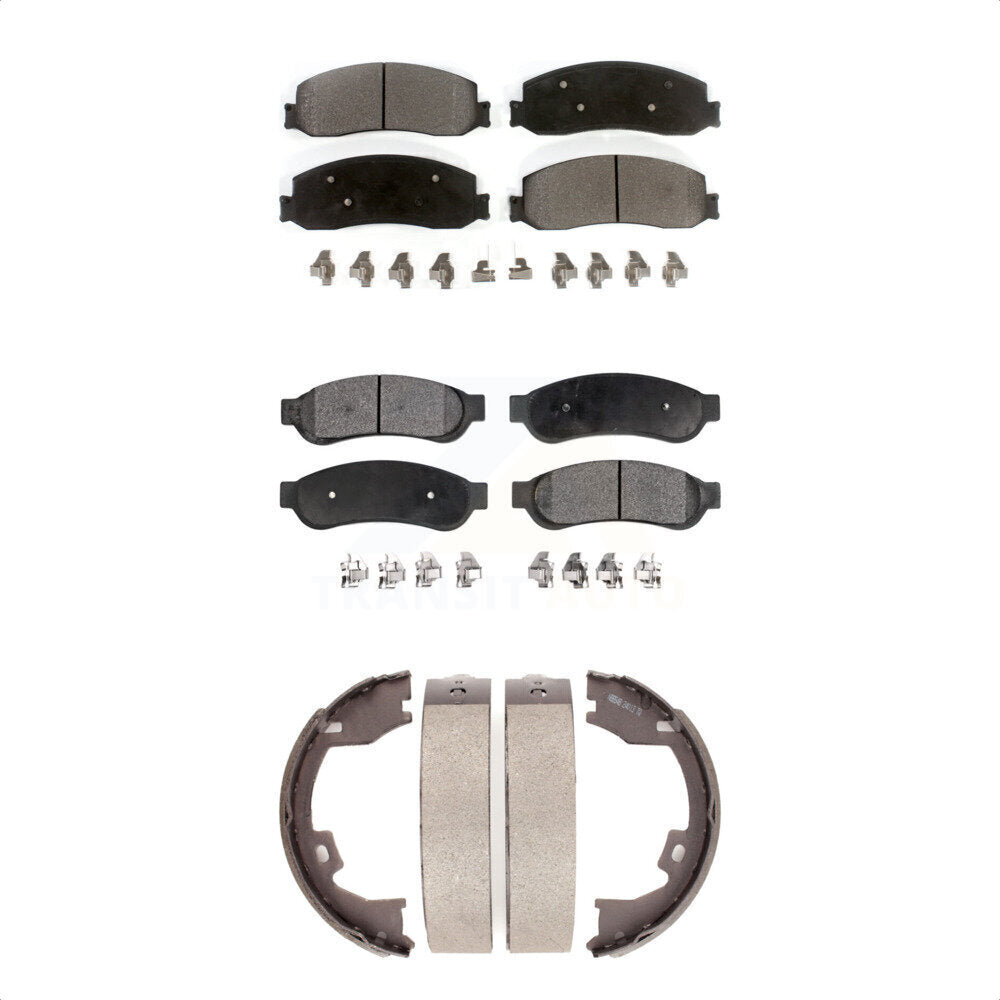 [Avant + Arrière] Kit de plaquette (semi-métallique) de frein pour Ford F-350 Super Duty F-250 KFN-100629