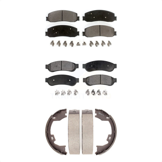 [Avant + Arrière] Kit de plaquette (semi-métallique) de frein pour Ford F-350 Super Duty F-250 KFN-100629