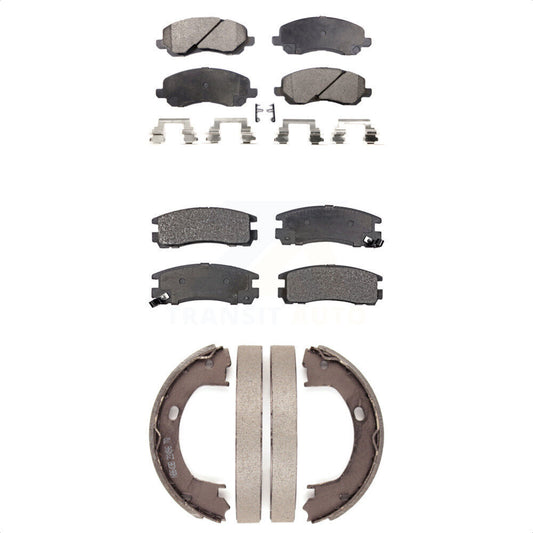 [Avant + Arrière] Kit de plaquette (semi-métallique) de frein pour 2001-2005 Dodge Stratus Coupe avec Disc rear brakes KFN-100646