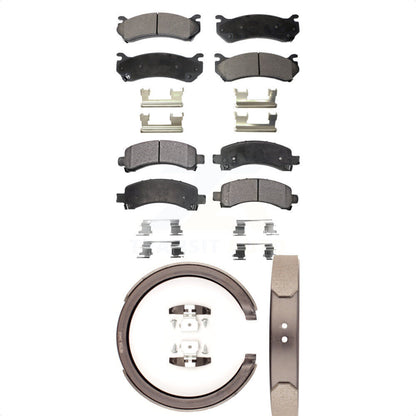 [Avant + Arrière] Kit de plaquette (semi-métallique) de frein pour Chevrolet Tahoe GMC Suburban 1500 Avalanche Yukon XL Cadillac Escalade Express Savana KFN-100649