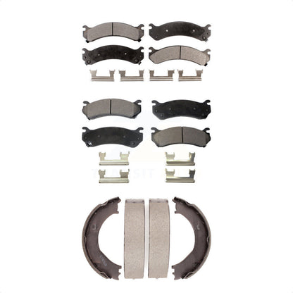 [Avant + Arrière] Kit de plaquette (semi-métallique) de frein pour Chevrolet Silverado 2500 HD GMC Sierra 3500 Hummer H2 Classic 1500 Suburban Yukon XL Avalanche KFN-100653