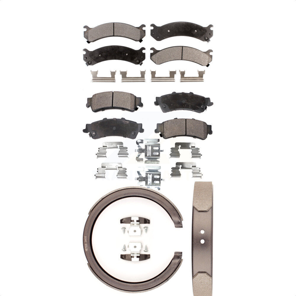 [Avant + Arrière] Kit de plaquette (semi-métallique) de frein pour Cadillac DeVille DTS avec 8 Lug Wheels KFN-100655