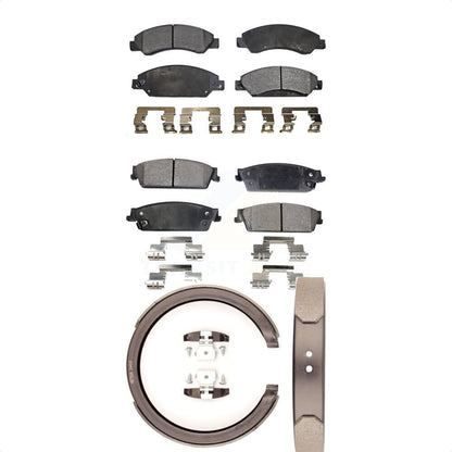 [Avant + Arrière] Kit de plaquette (semi-métallique) de frein pour 2007 Chevrolet Tahoe GMC Suburban 1500 Yukon Cadillac Avalanche XL Escalade ESV EXT KFN-100657