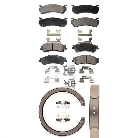 [Avant + Arrière] Kit de plaquette (semi-métallique) de frein pour Chevrolet Silverado 1500 GMC Sierra Classic Suburban Tahoe Astro Yukon XL Safari KFN-100658