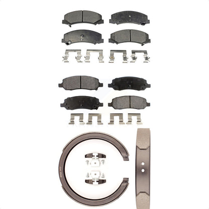 [Avant + Arrière] Kit de plaquette (semi-métallique) de frein pour 2006-2011 Cadillac DTS avec 5 Lug Wheels KFN-100660