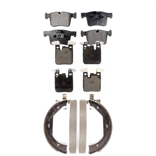 [Avant + Arrière] Kit de plaquette (semi-métallique) de frein pour BMW 328i GT xDrive 328d avec Blue Painted Calipers KFN-100674 par Transit Auto