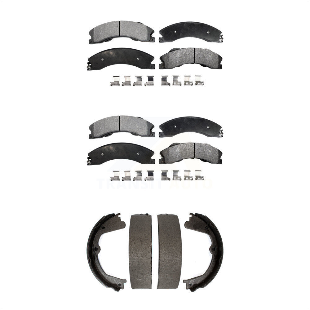 [Avant + Arrière] Kit de plaquette (semi-métallique) de frein pour Chevrolet Silverado 2500 HD GMC Sierra 3500 KFN-100679