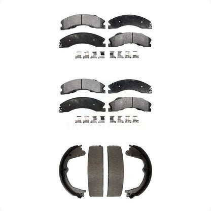 [Avant + Arrière] Kit de plaquette (semi-métallique) de frein pour Chevrolet Silverado 2500 HD GMC Sierra 3500 KFN-100679