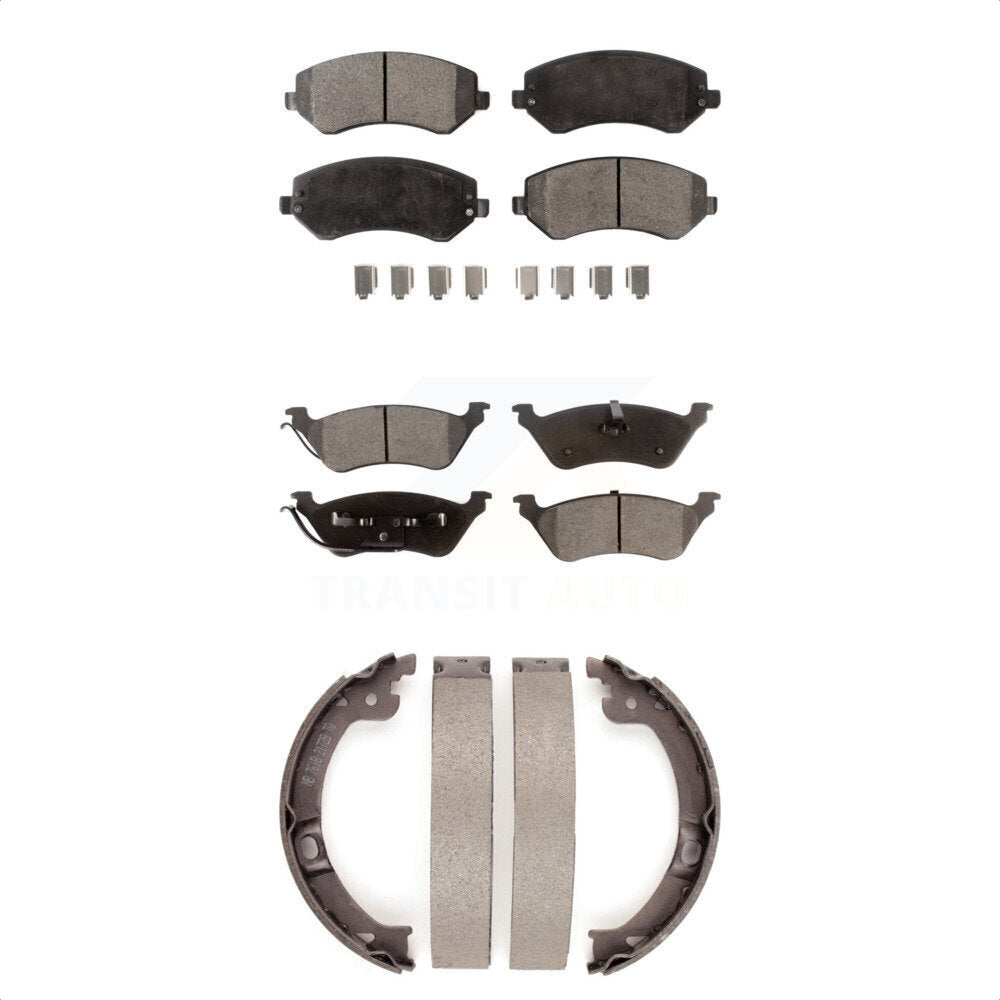 [Avant + Arrière] Kit de plaquette (semi-métallique) de frein pour 2001 Chrysler Voyager KFN-100680