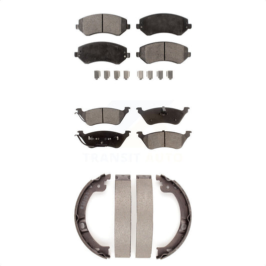 [Avant + Arrière] Kit de plaquette (semi-métallique) de frein pour 2001 Chrysler Voyager KFN-100680