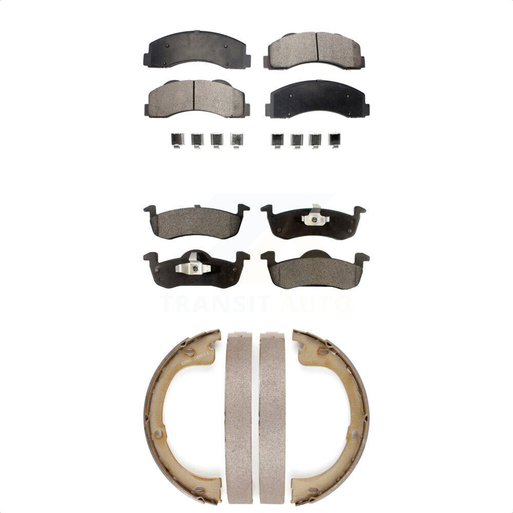 [Avant + Arrière] Kit de plaquette (semi-métallique) de frein pour 2010-2017 Ford Expedition Lincoln Navigator KFN-100684