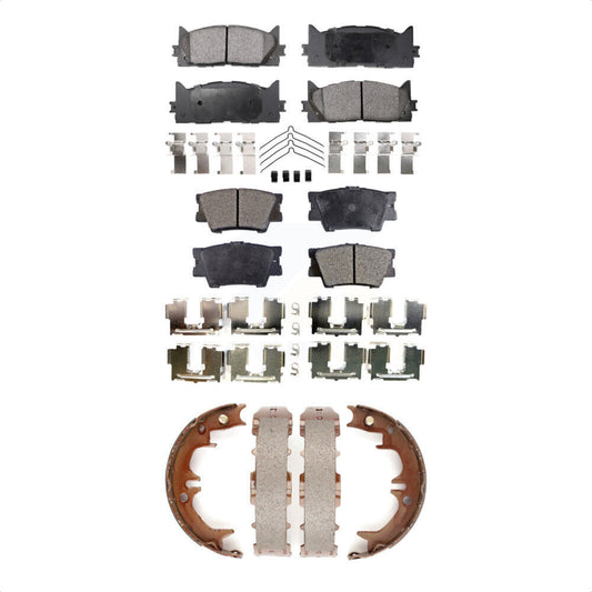[Avant + Arrière] Kit de plaquette (semi-métallique) de frein pour Toyota Camry Lexus ES350 Avalon KFN-100691