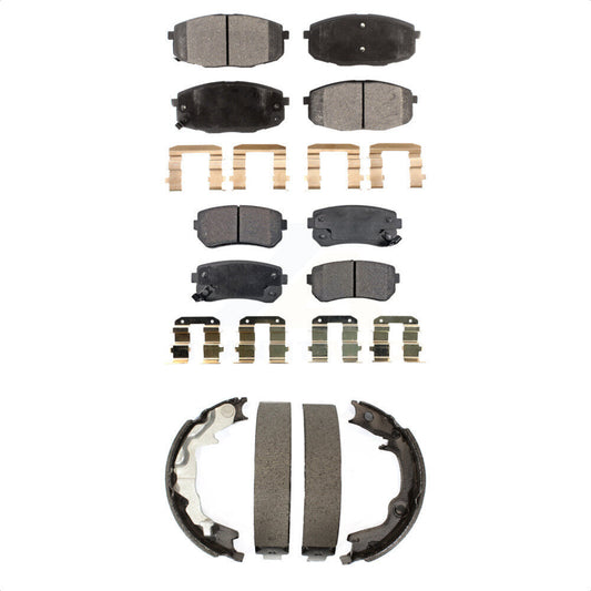 [Avant + Arrière] Kit de plaquette (semi-métallique) de frein pour 2010-2013 Kia Forte Koup KFN-100697