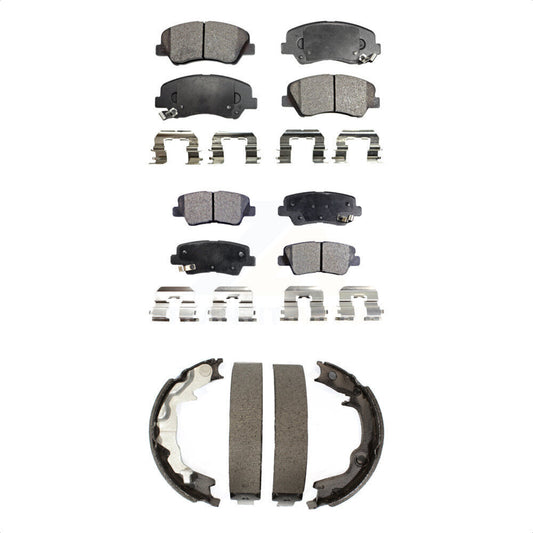 [Avant + Arrière] Kit de plaquette (semi-métallique) de frein pour 2014 Kia Forte Koup KFN-100698