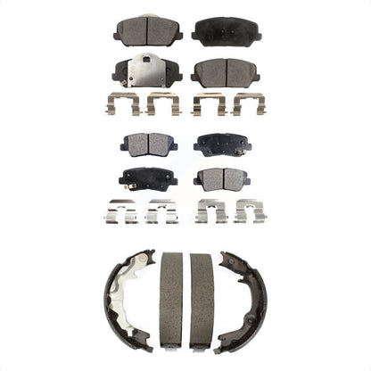 [Avant + Arrière] Kit de plaquette (semi-métallique) de frein pour 2014 Kia Forte Koup KFN-100699