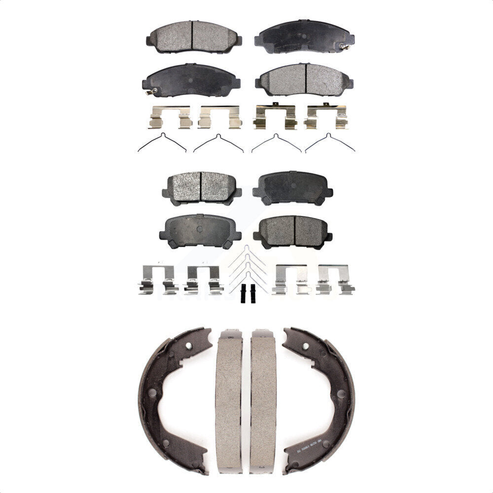 [Avant + Arrière] Kit de plaquette (semi-métallique) de frein pour Honda Pilot Acura MDX ZDX KFN-100701