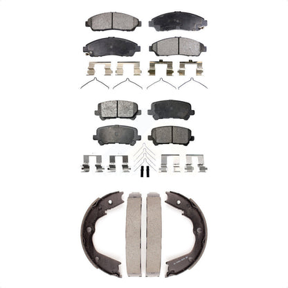 [Avant + Arrière] Kit de plaquette (semi-métallique) de frein pour Honda Pilot Acura MDX ZDX KFN-100701