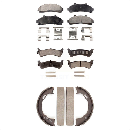 [Avant + Arrière] Kit de plaquette (semi-métallique) de frein pour Ford Ranger Explorer Mercury Mountaineer KFN-100702 par Transit Auto