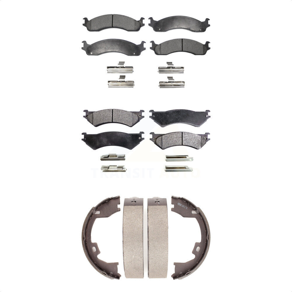 [Avant + Arrière] Kit de plaquette (semi-métallique) de frein pour Ford E-350 Super Duty E-250 Club Wagon KFN-100709