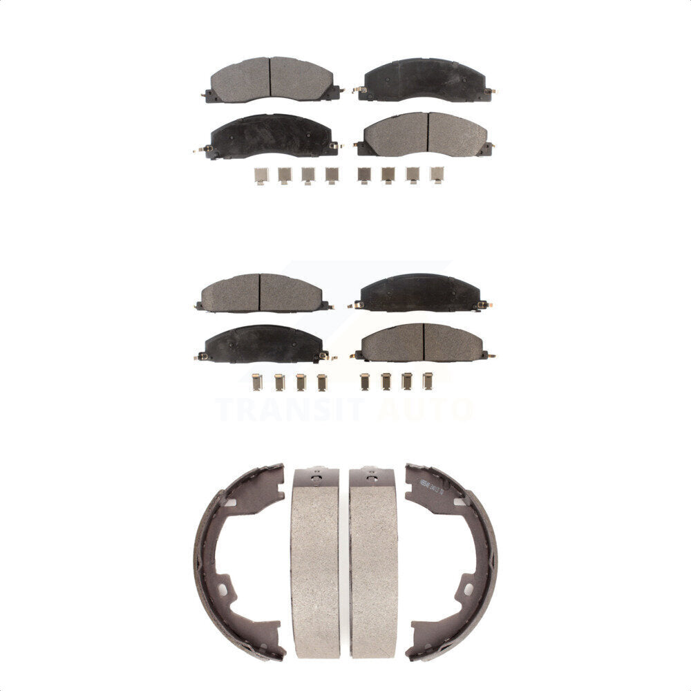 [Avant + Arrière] Kit de plaquette (semi-métallique) de frein pour Ram 2500 3500 1500 Dodge KFN-100713
