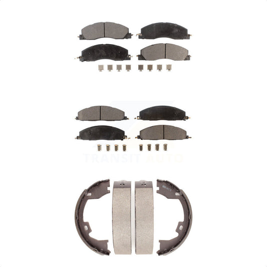 [Avant + Arrière] Kit de plaquette (semi-métallique) de frein pour Ram 2500 3500 1500 Dodge KFN-100713