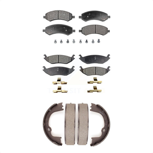 [Avant + Arrière] Kit de plaquette (semi-métallique) de frein pour Ram 1500 Dodge Classic Chrysler Aspen Durango KFN-100714