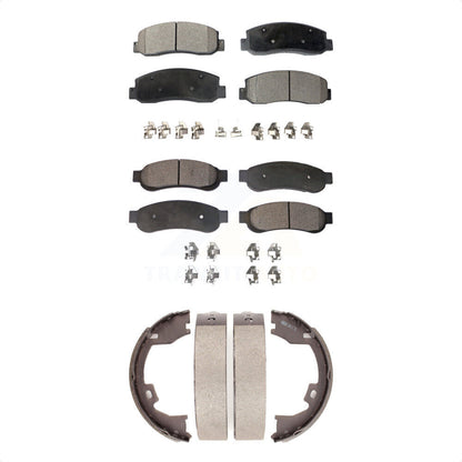 [Avant + Arrière] Kit de plaquette (semi-métallique) de frein pour 2005-2007 Ford F-350 Super Duty avec Dual Wheels KFN-100715