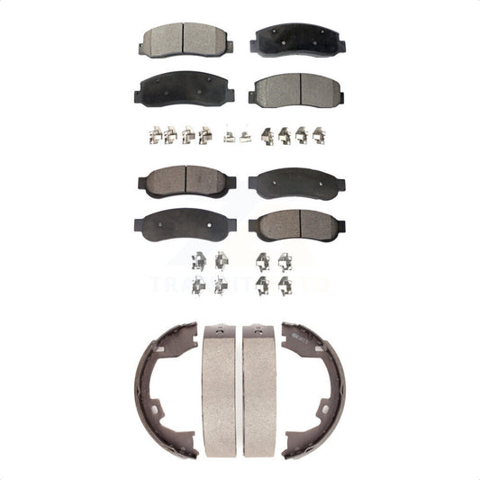 [Avant + Arrière] Kit de plaquette (semi-métallique) de frein pour 2005-2007 Ford F-350 Super Duty avec Dual Wheels KFN-100715