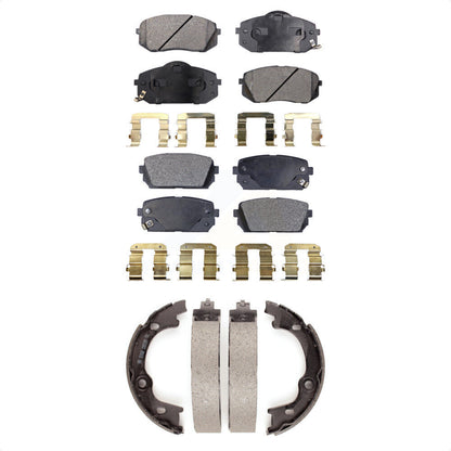 [Avant + Arrière] Kit de plaquette (semi-métallique) de frein pour 2007-2010 Kia Rondo KFN-100718