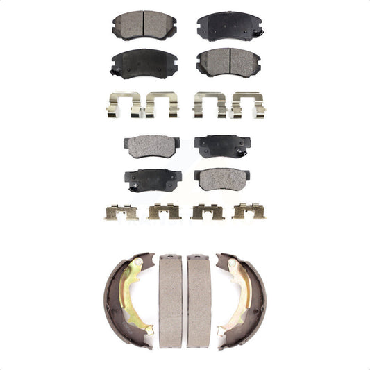 [Avant + Arrière] Kit de plaquette (semi-métallique) de frein pour Kia Sportage Hyundai Tucson KFN-100719