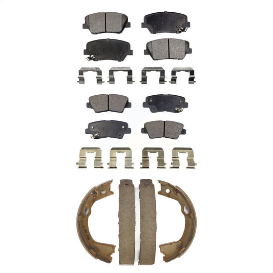 [Avant + Arrière] Kit de plaquette (semi-métallique) de frein pour 2012-2017 Hyundai Azera KFN-100720