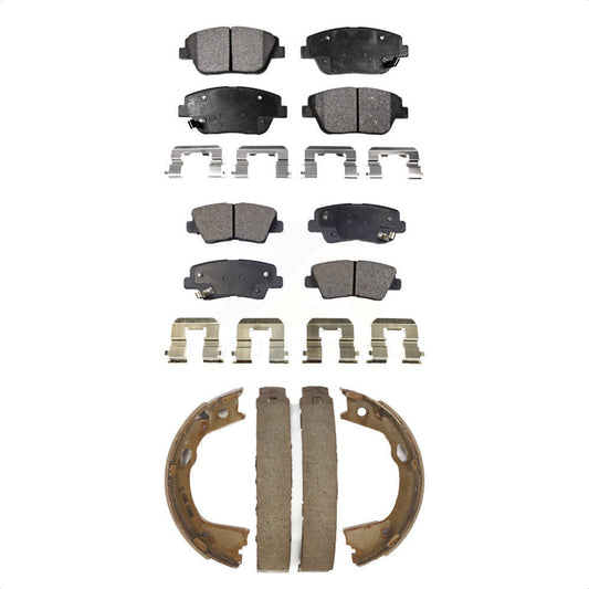 [Avant + Arrière] Kit de plaquette (semi-métallique) de frein pour Hyundai Sonata Kia Optima KFN-100722