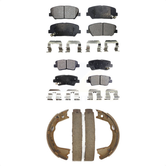 [Avant + Arrière] Kit de plaquette (semi-métallique) de frein pour 2013 Kia Optima EX SX avec 2.0L avec Electric KFN-100724