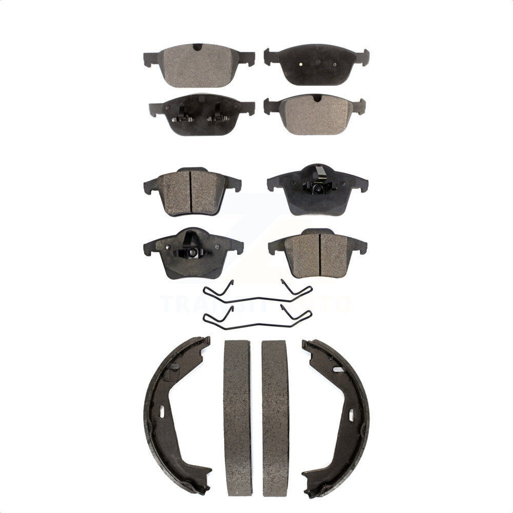 [Avant + Arrière] Kit de plaquette (semi-métallique) de frein pour 2003-2007 Volvo XC90 avec 328mm Diameter Rotor KFN-100726