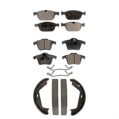 [Avant + Arrière] Kit de plaquette (semi-métallique) de frein pour 2003-2007 Volvo XC90 avec 328mm Diameter Rotor KFN-100726